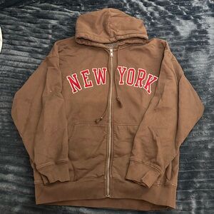 New York Brandy Melville Zip Up
